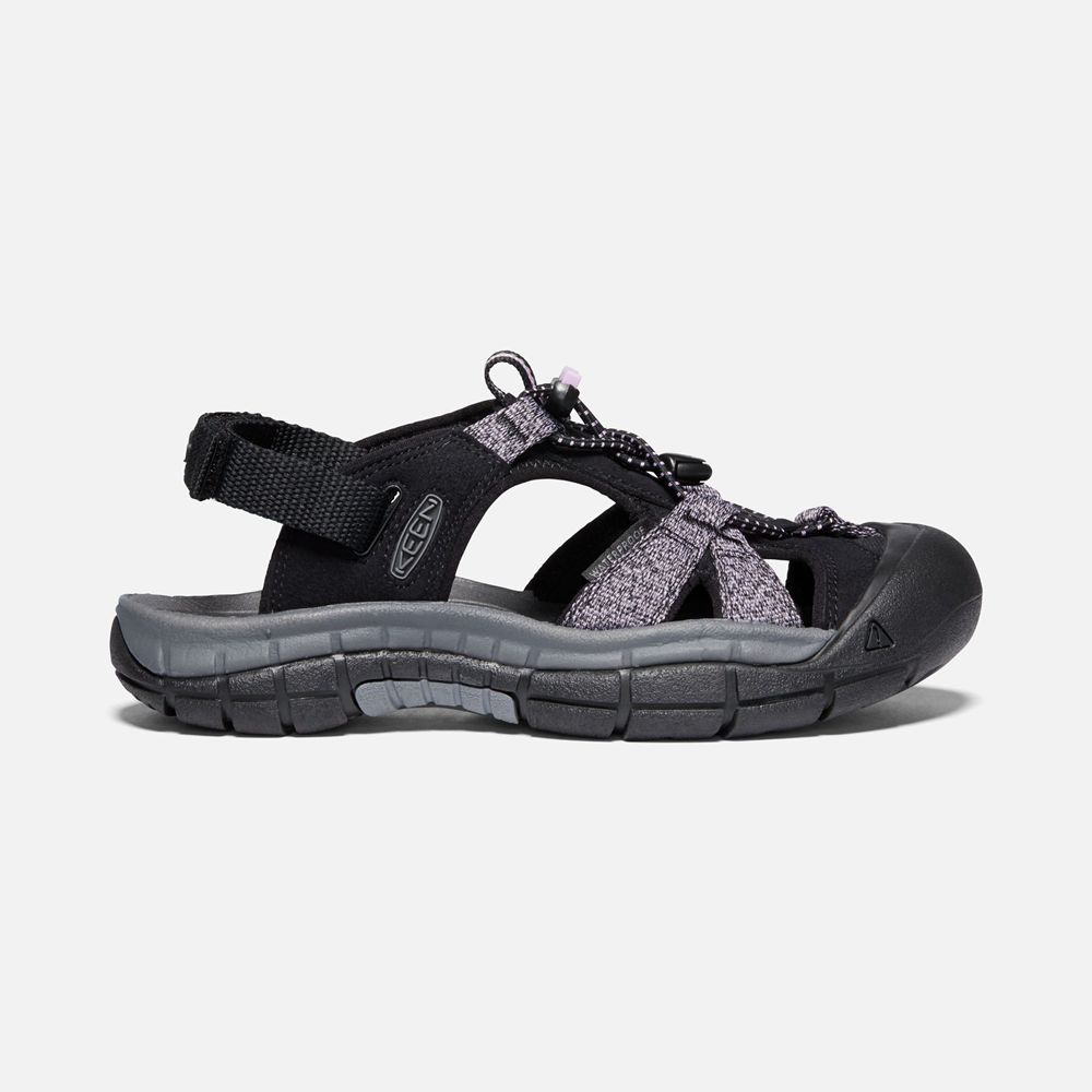 Sandales Keen Femme Noir/Violette | Ravine H2 | EJUDN-9048